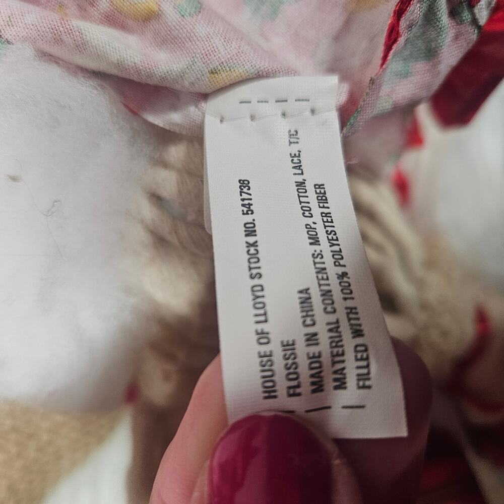 House Of Lloyd Christmas Around The World Flossie Porcelain Head Rabbit w/Box - Picture 6 of 7